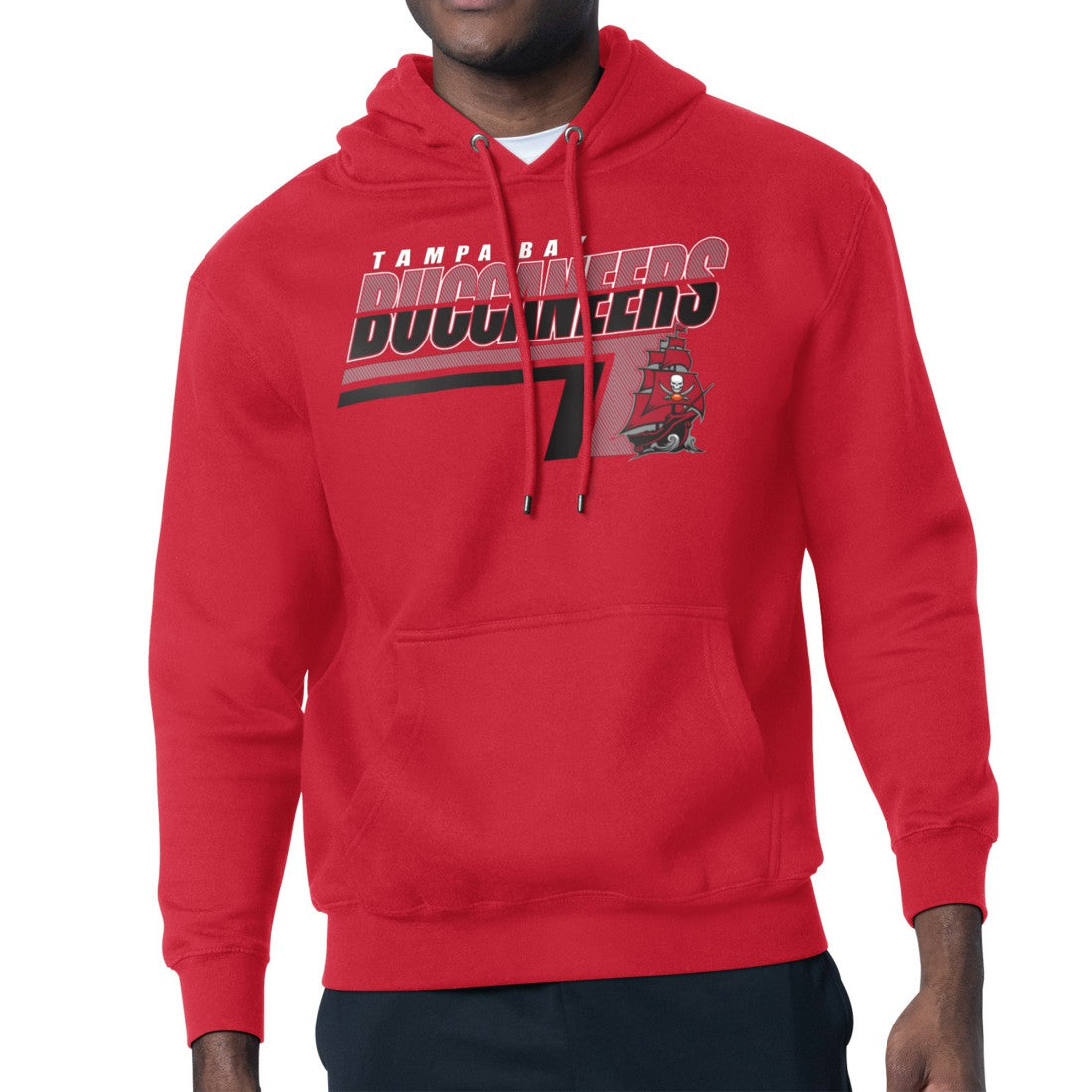 Tampa Bay Buccaneers Starter Logo Push Graphic Hoodie - Red cheap