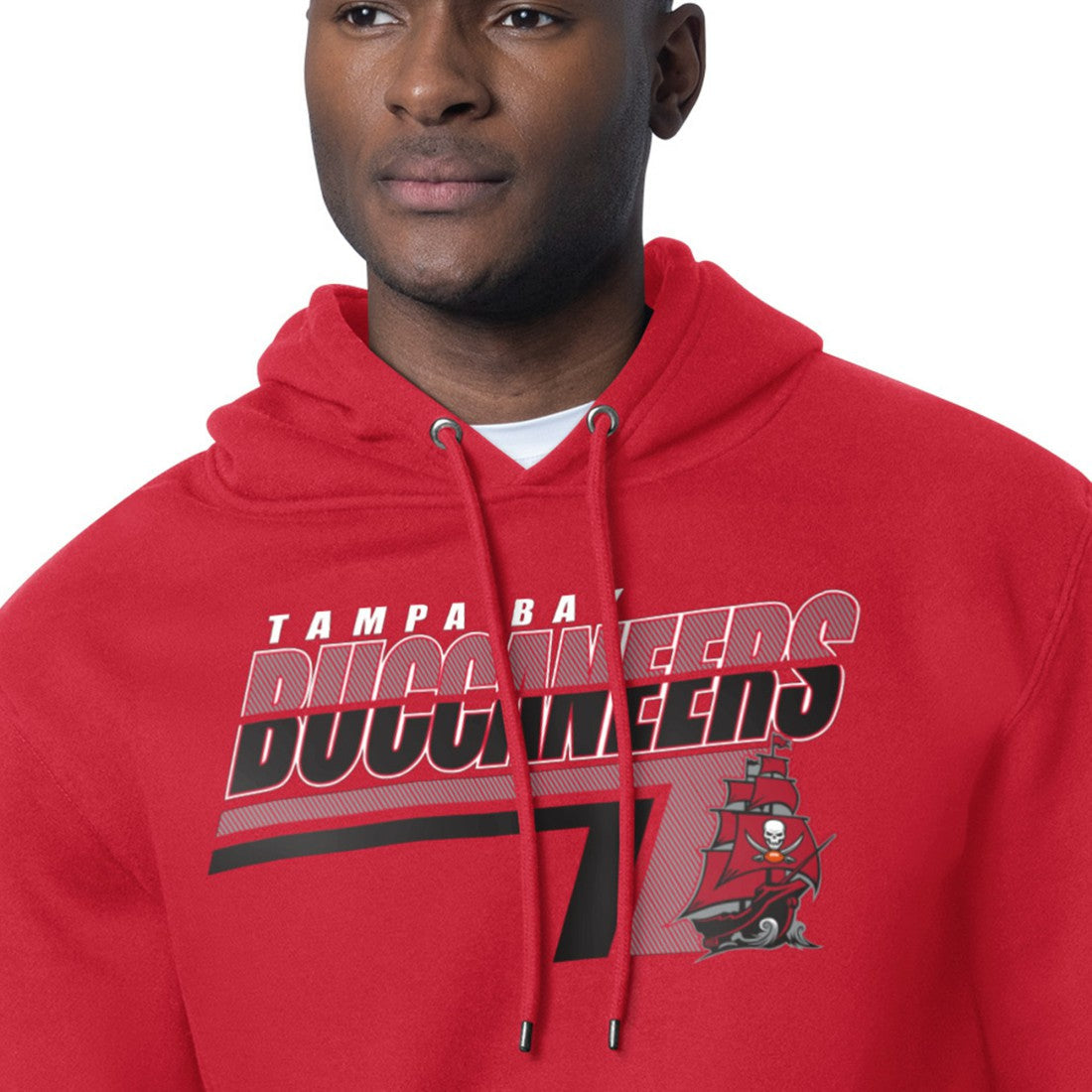 Tampa Bay Buccaneers Starter Logo Push Graphic Hoodie - Red cheap