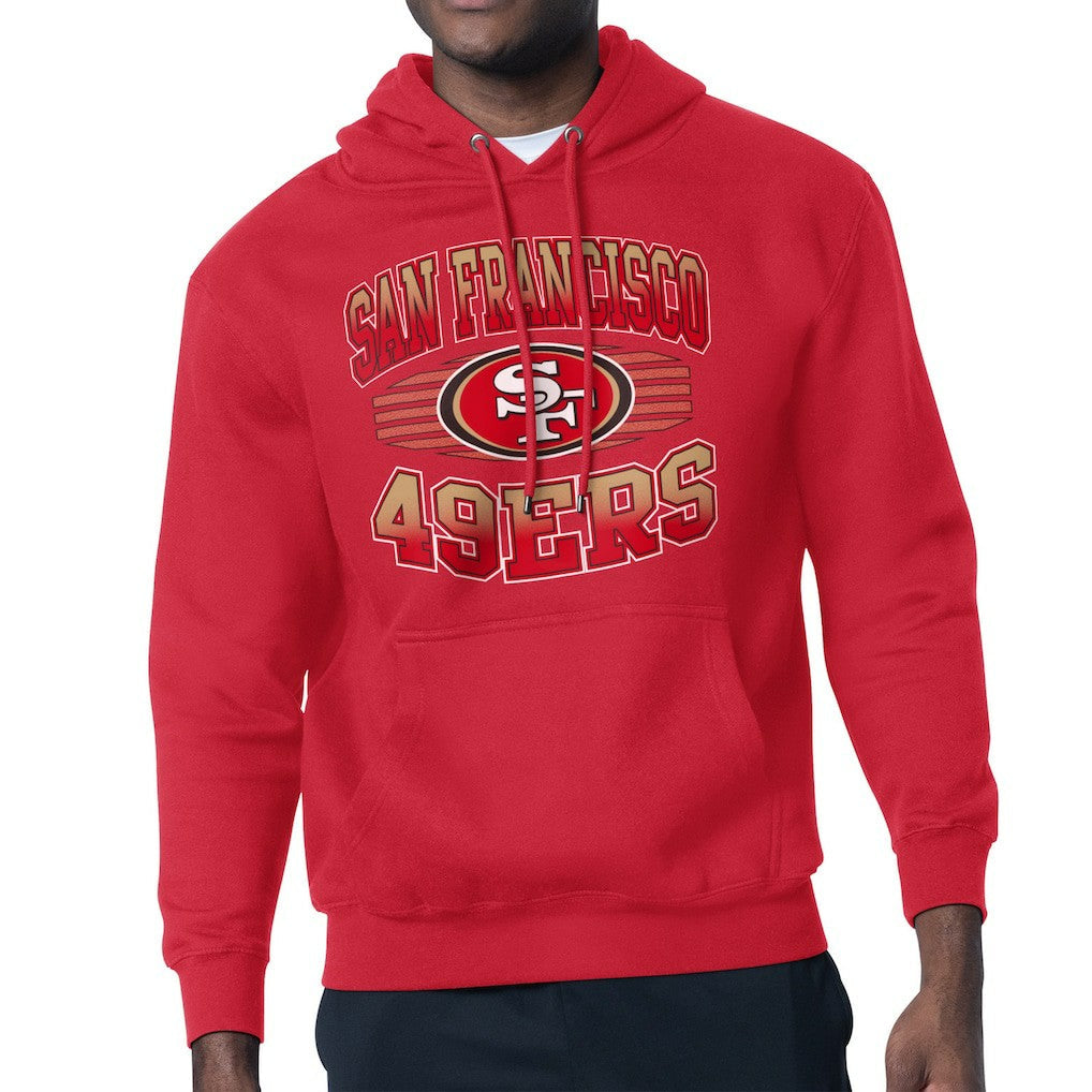 San Francisco 49ers Starter Team Grit Graphic Hoodie - Scarlet sale
