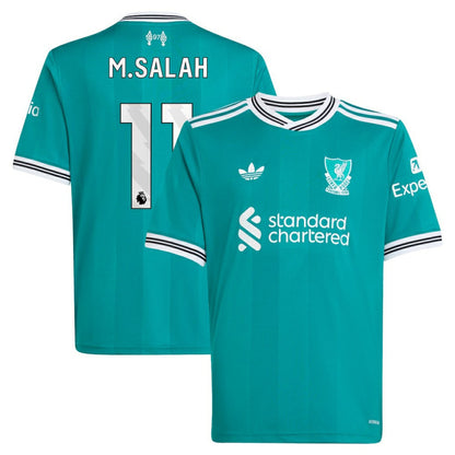 Mohamed Salah Liverpool Youth 2025/26 Third Replica Player Jersey - Green | Adidas on sale