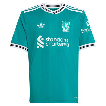 Mohamed Salah Liverpool Youth 2025/26 Third Replica Player Jersey - Green | Adidas on sale