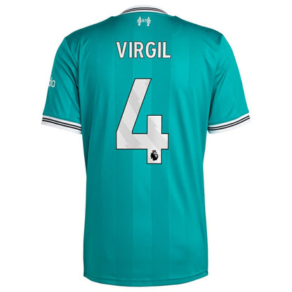 Virgil van Dijk Liverpool 2025/26 Third Replica Player Jersey - Green | Adidas sale