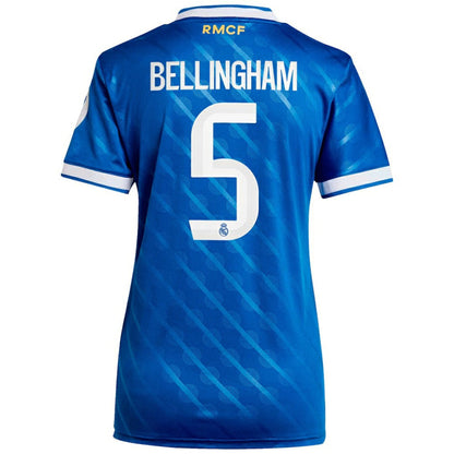 Jude Bellingham Real Madrid Women's 2025/26 Third Replica Player Jersey - Blue | Adidas discount