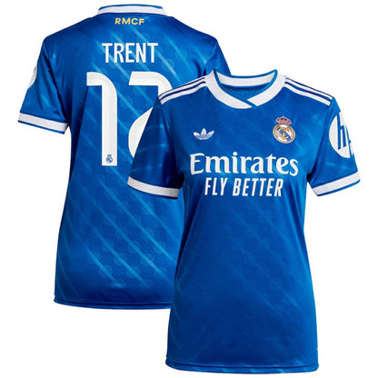 Trent Alexander-Arnold Real Madrid Women's 2025/26 Third Replica Player Jersey - Blue | Adidas sale