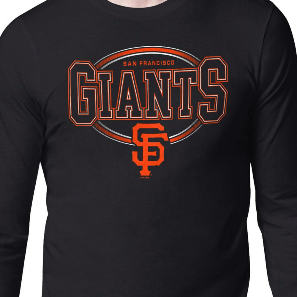 San Francisco Giants Starter Team Track Graphic Long Sleeve T-Shirt - Black