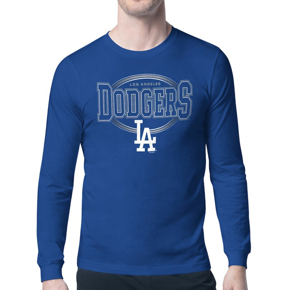 Los Angeles Dodgers Starter Team Track Graphic Long Sleeve T-Shirt - Royal