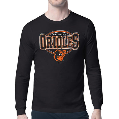 Baltimore Orioles Starter Team Track Graphic Long Sleeve T-Shirt - Black