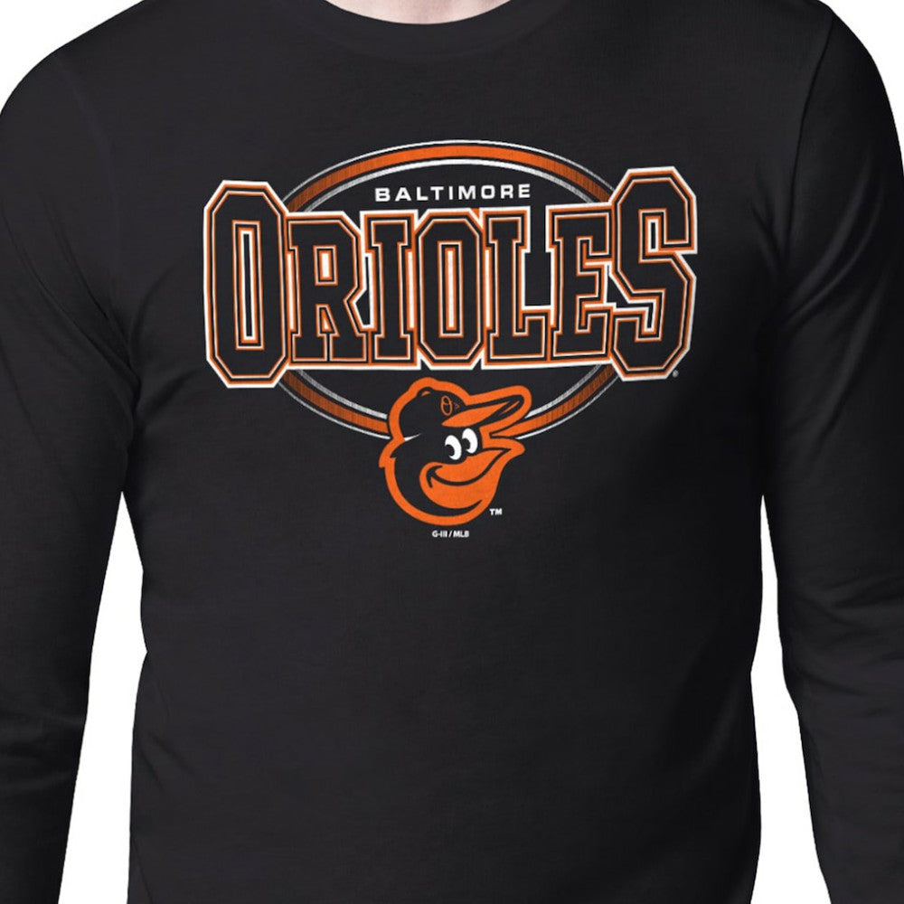 Baltimore Orioles Starter Team Track Graphic Long Sleeve T-Shirt - Black
