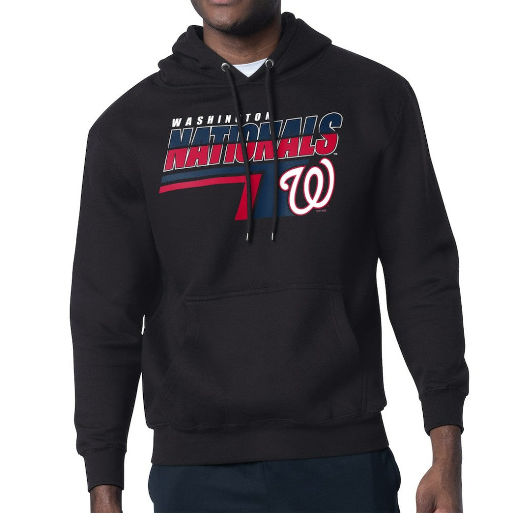 Washington Nationals Starter Logo Push Graphic Hoodie - Black