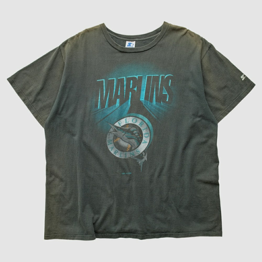 Miami Marlins Starter 90s T-Shirt - Black Vintage