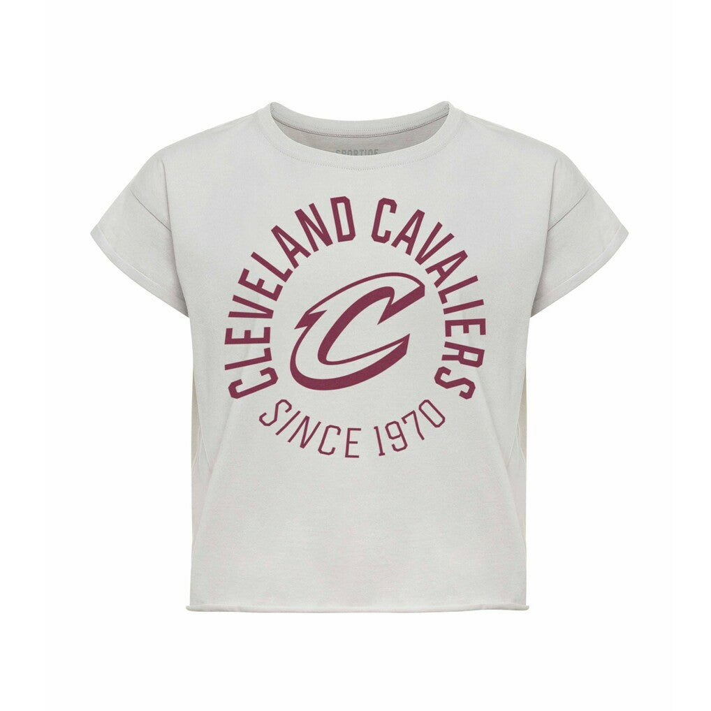 Cleveland Cavaliers Sportiqe Women's Cropped Genuine Issue Collection Alana T-Shirt sale - Gray for sale