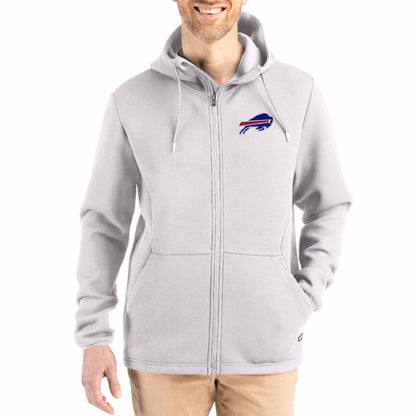 Buffalo Bills Cutter & Buck Roam Epic Comfort Recycled Full-Zip Hoodie Jacket - Gray sale