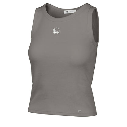 Golden State Warriors '47 Women's Cropped Skyhook Baby Rib Tank sale - Gray | 47 brand sale