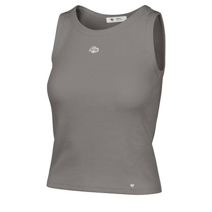 Los Angeles Lakers '47 Women's Cropped Skyhook Baby Rib Tank - Gray | 47 brand shop