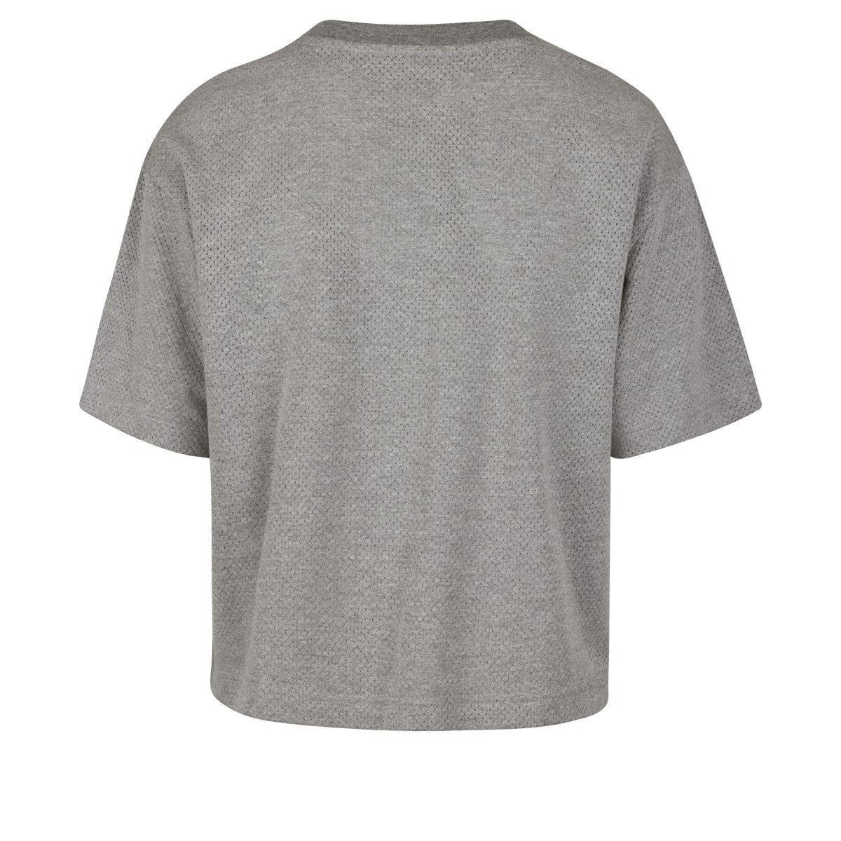 Los Angeles Lakers '47 Women's Pivot Drop Needle Cropped T-Shirt - Gray | 47 brand discount
