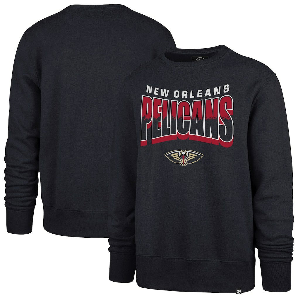 New Orleans Pelicans '47 Unisex Brush By Headline Crewneck Sweatshirt - Navy | 47 brand online