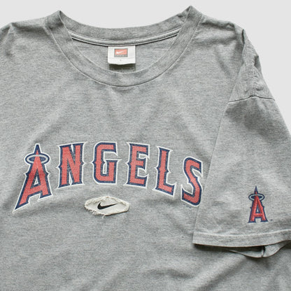 Los Angeles Angels 2000s T-Shirt - Gray Vintage | Nike