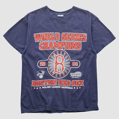 Boston Red Sox Dynasty 2004 T-Shirt - Navy Vintage