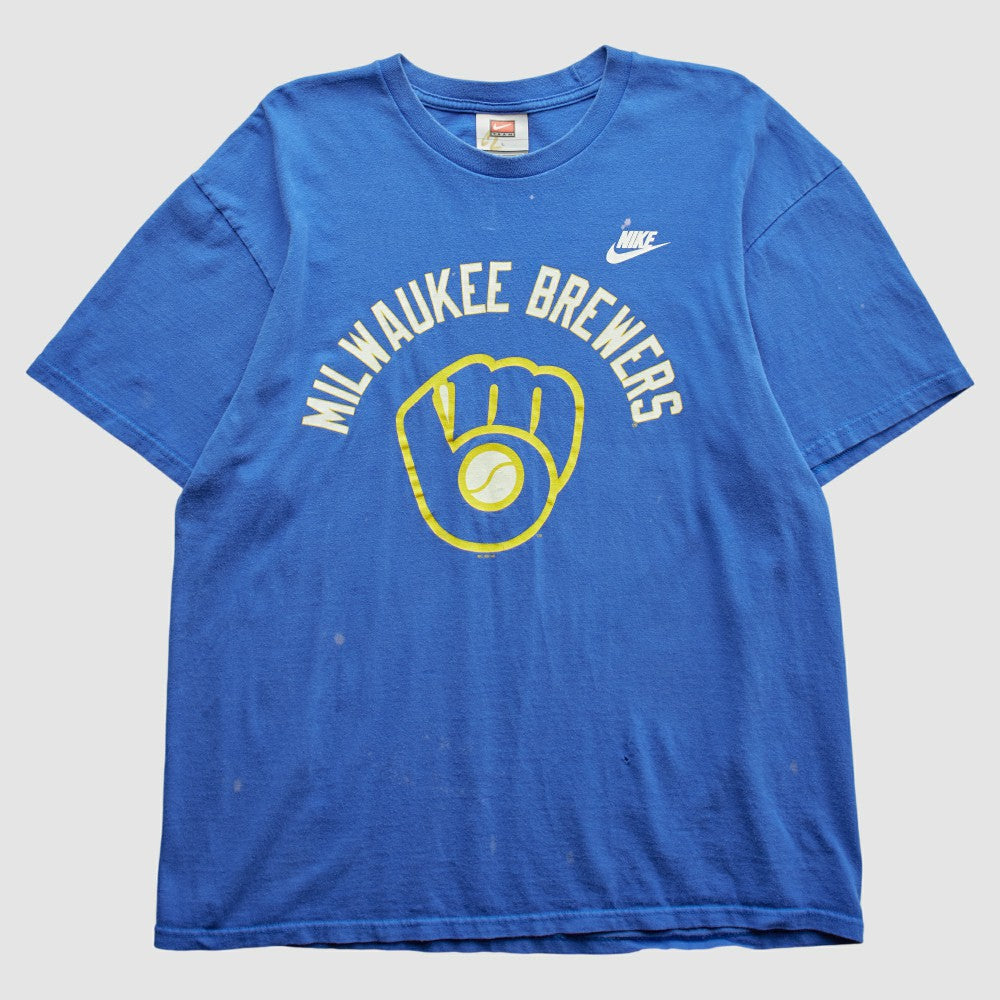 Milwaukee Brewers 2000s T-Shirt - Blue Vintage | Nike