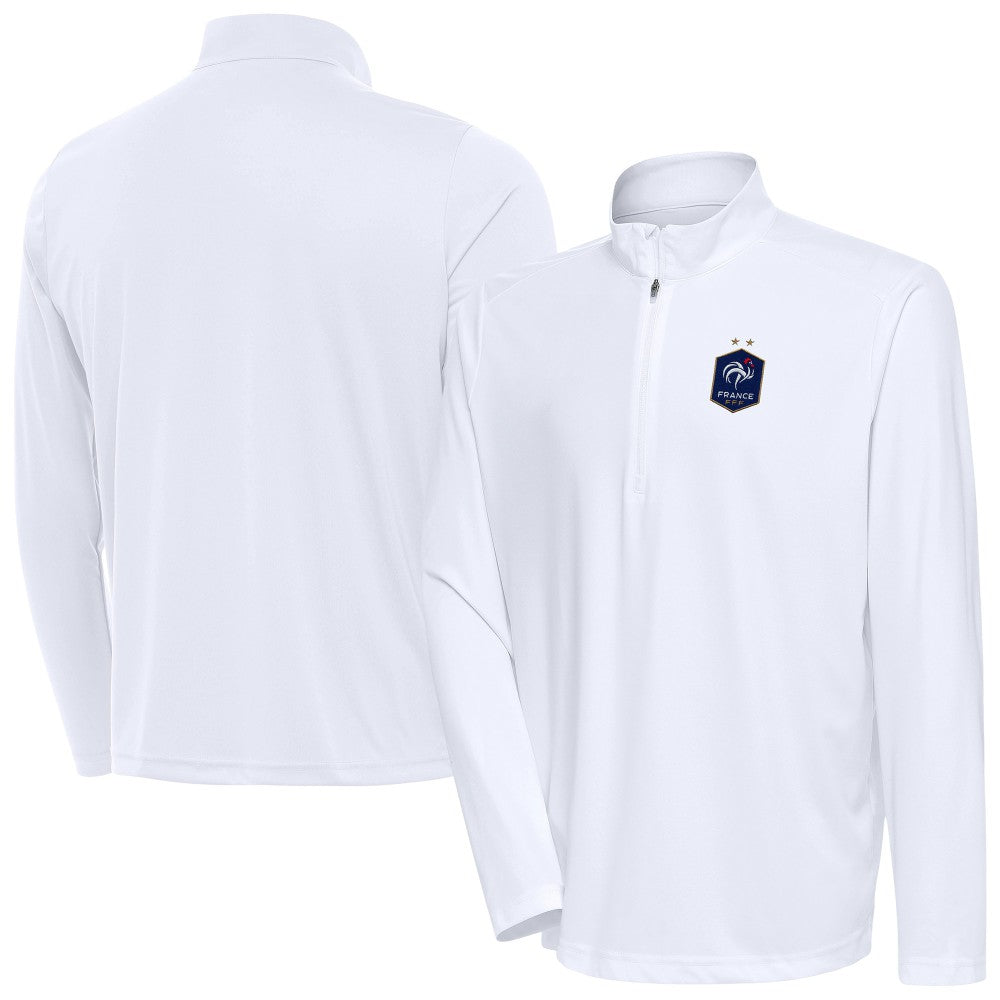 France National Team Antigua Statement Quarter-Zip Pullover - White outlet