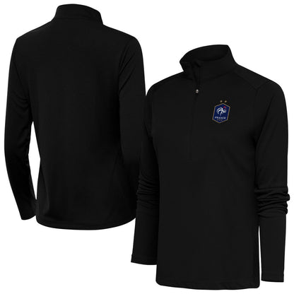 France National Team Antigua Women's Statement Half-Zip Pullover - Black sale