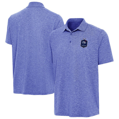 France National Team Antigua Triple Shot Polo - Heather Royal outlet