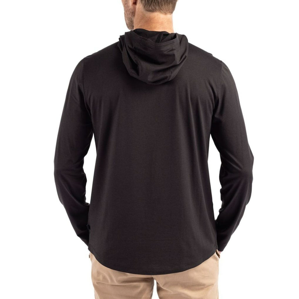 Buffalo Bills Cutter & Buck Coastline Epic Comfort Eco Recycled Long Sleeve Hoodie T-Shirt - Black discount
