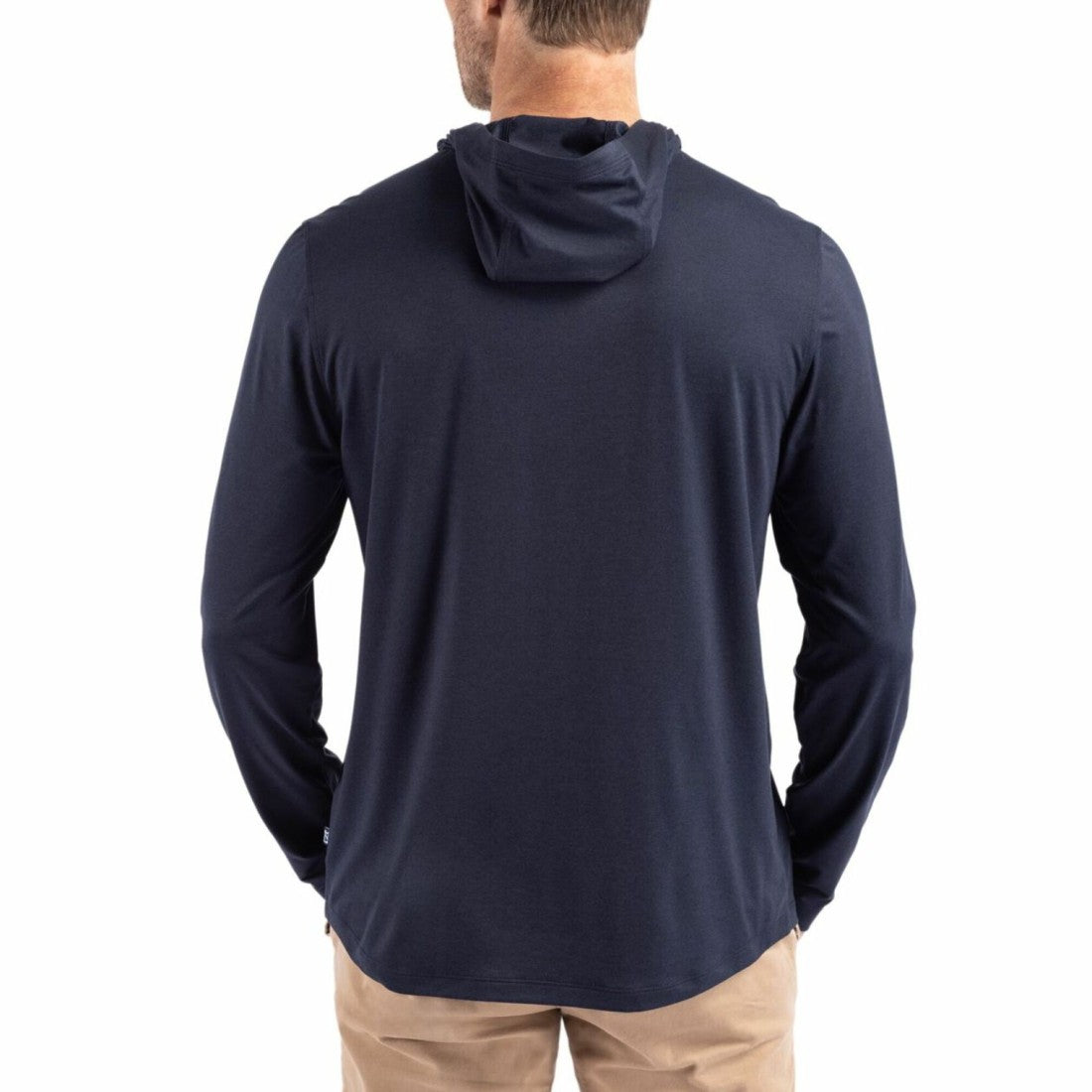 Seattle Seahawks Cutter & Buck Americana Coastline Epic Comfort Eco Recycled Long Sleeve Hoodie T-Shirt - Navy on sale