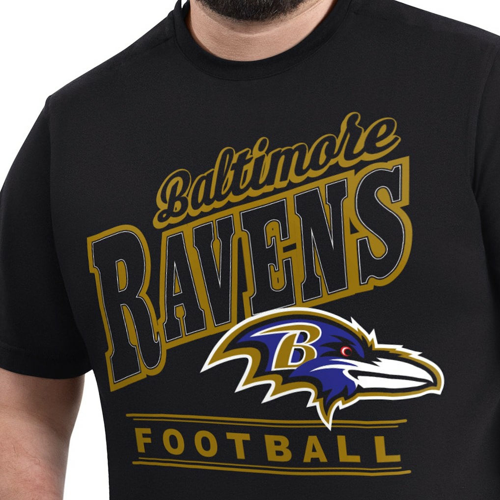 Baltimore Ravens G-III Sports by Carl Banks Adaptive Headliner Graphic T-Shirt - Black outlet