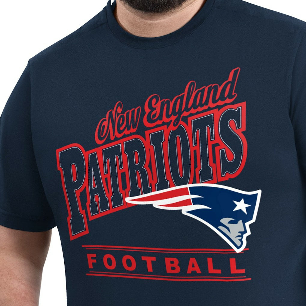 New England Patriots G-III Sports by Carl Banks Adaptive Headliner Graphic T-Shirt - Navy for sale