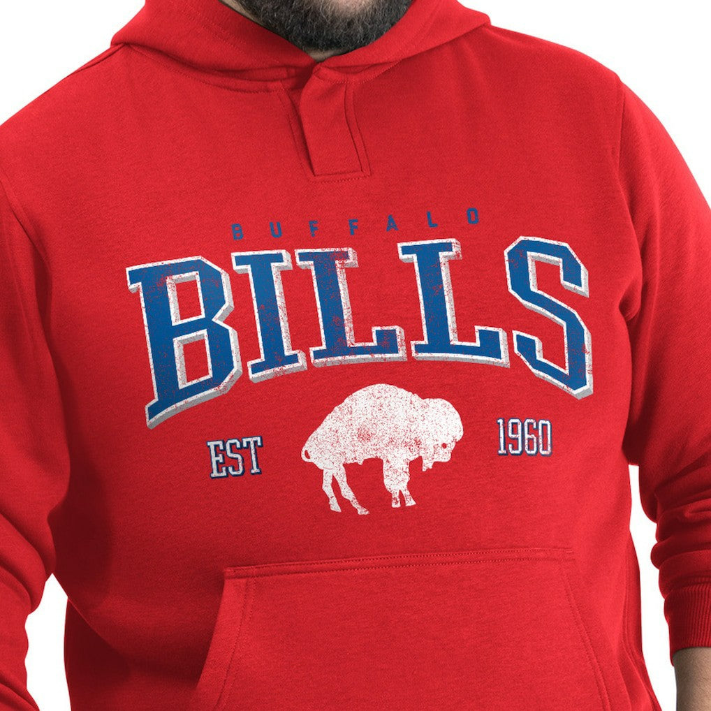 Buffalo Bills G-III Sports by Carl Banks Adaptive Team Spirit Graphic Fleece Pullover Hoodie - Red cheap