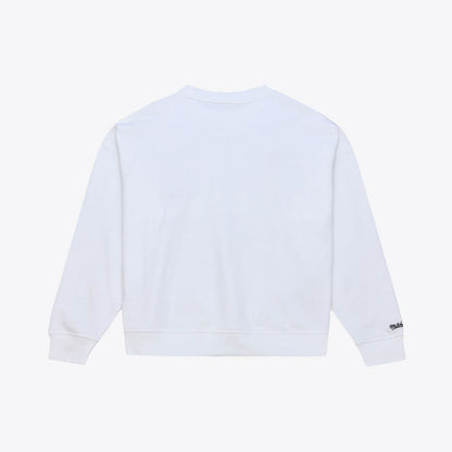 Chicago Bulls Women's Lightweight Block Letter Sweatshirt - White | Mitchell & Ness shop