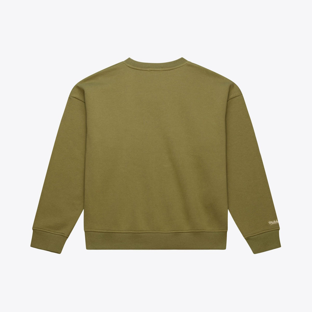 Los Angeles Lakers Women's Lightweight Script Sweatshirt - Olive | Mitchell & Ness outlet