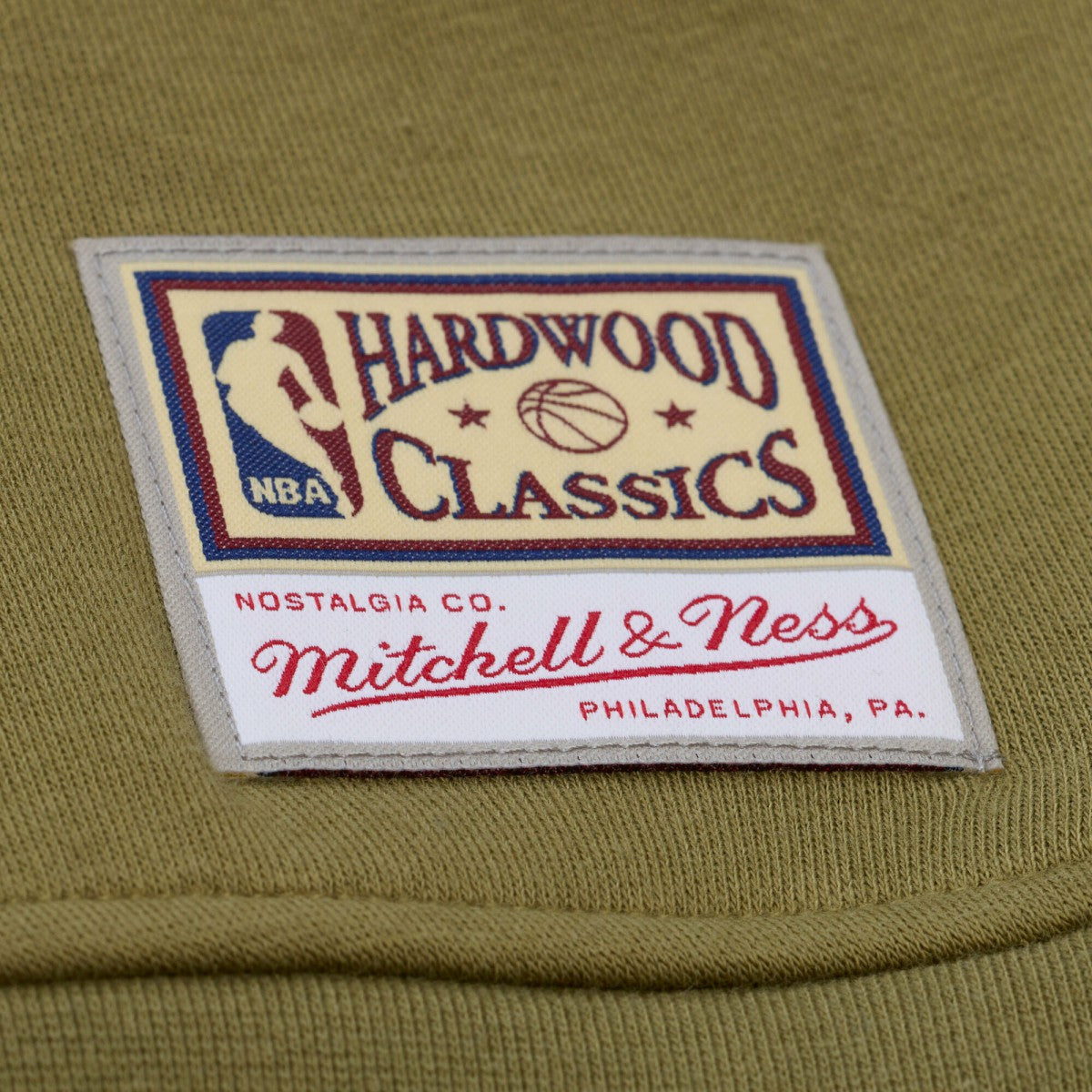 Los Angeles Lakers Women's Lightweight Script Sweatshirt - Olive | Mitchell & Ness outlet