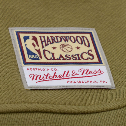 Los Angeles Lakers Women's Lightweight Script Sweatshirt - Olive | Mitchell & Ness outlet
