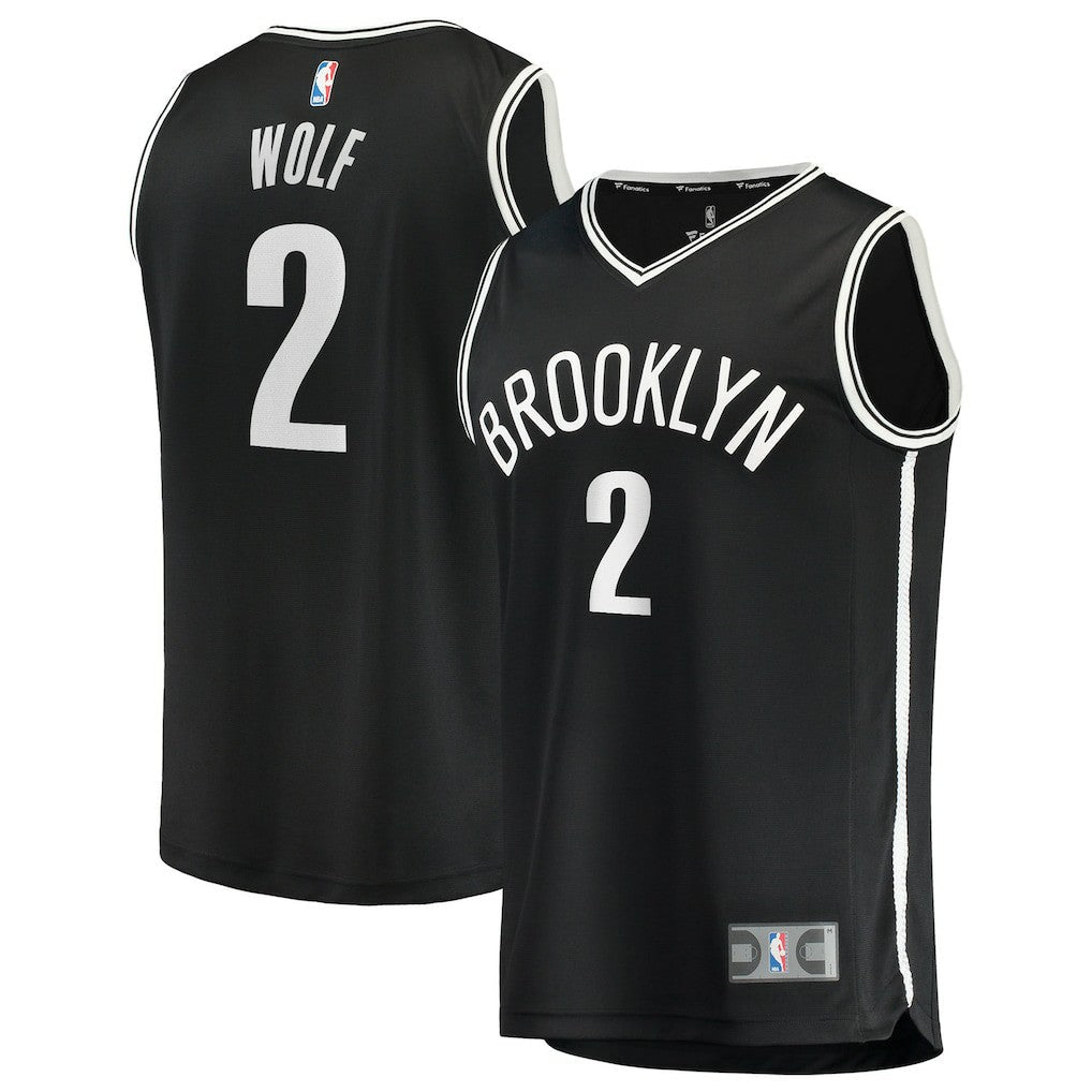 Daniel Wolf Brooklyn Nets Fast Break Replica Jersey - Black - Icon Edition | Fanatics online
