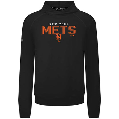 New York Mets Levelwear Mandate Carve Tri-Blend Hoodie - Black