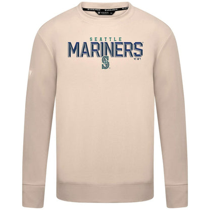 Seattle Mariners Levelwear Mandate Carve Tri-Blend Sweatshirt - Khaki