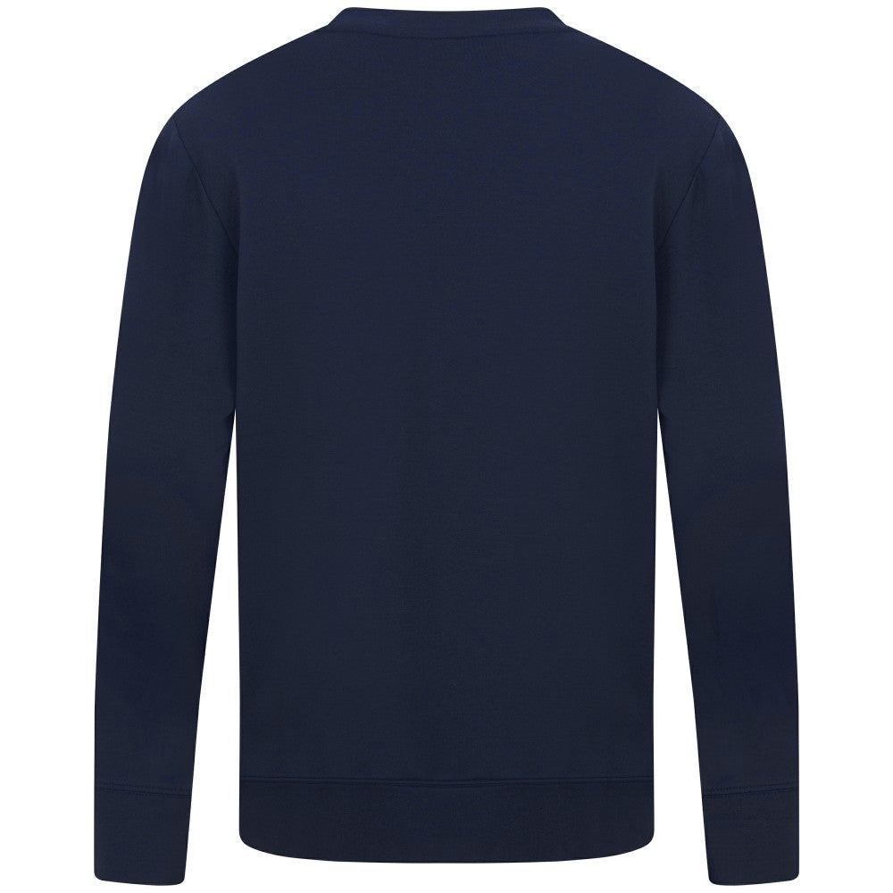 New York Mets Levelwear Mandate Carve Tri-Blend Sweatshirt - Navy