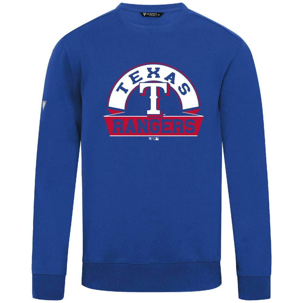 Texas Rangers Levelwear Zane Banner Arch Sweatshirt - Royal