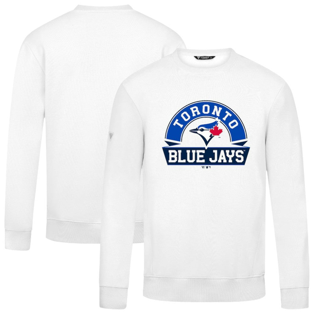 Toronto Blue Jays Levelwear Zane Banner Arch Sweatshirt - White