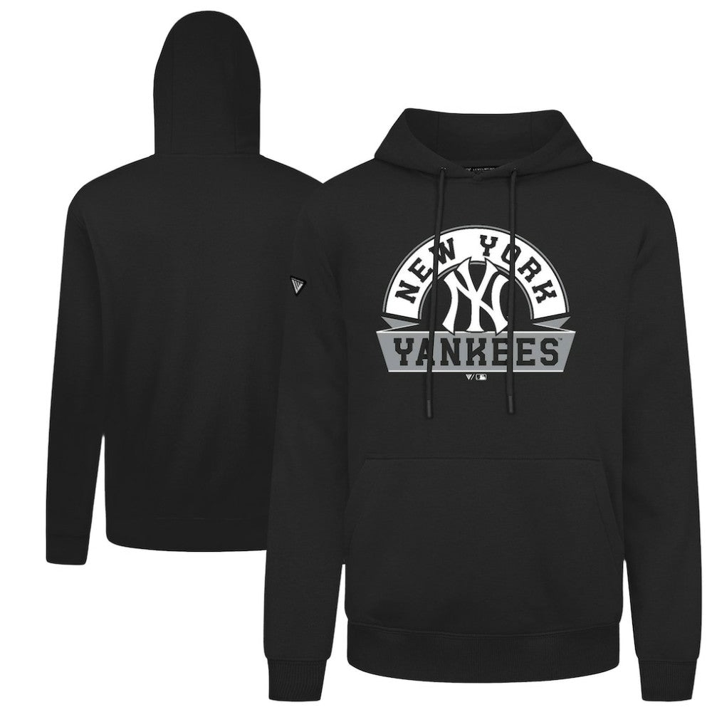 New York Yankees Levelwear Podium Banner Arch Hoodie - Black
