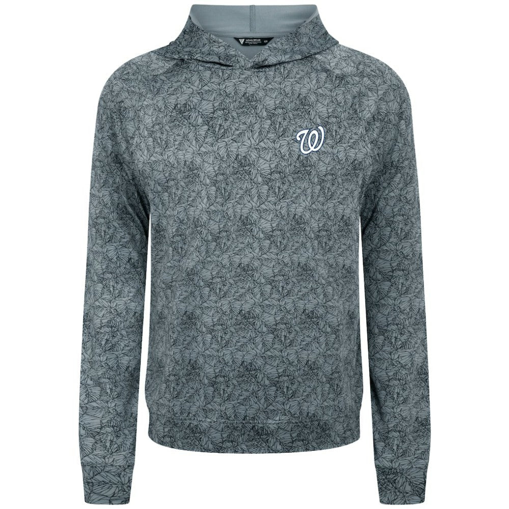Washington Nationals Levelwear Albatross Raglan Hoodie - Gray