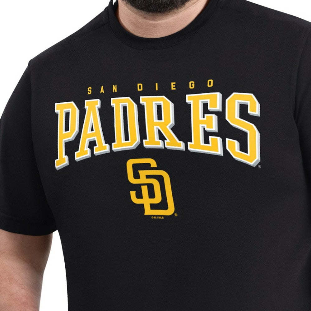 San Diego Padres G-III Sports by Carl Banks Adaptive Classic Team Spirit T-Shirt - Black