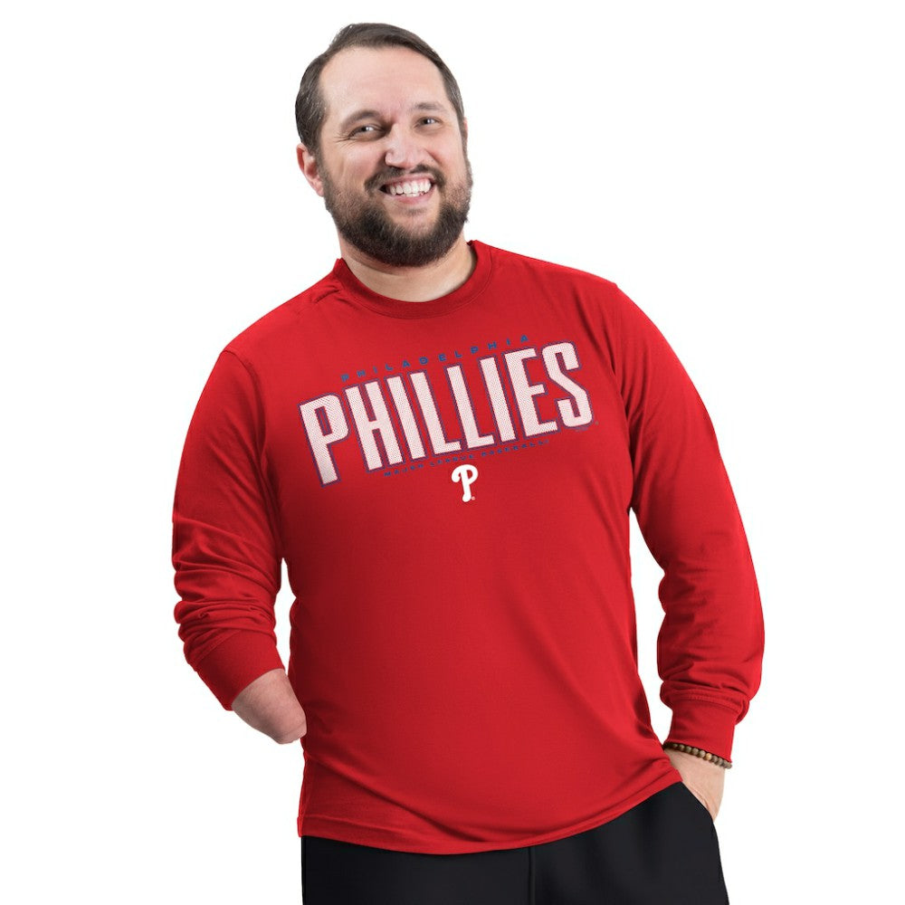 Philadelphia Phillies G-III Sports by Carl Banks Adaptive Long Sleeve T-Shirt - Red