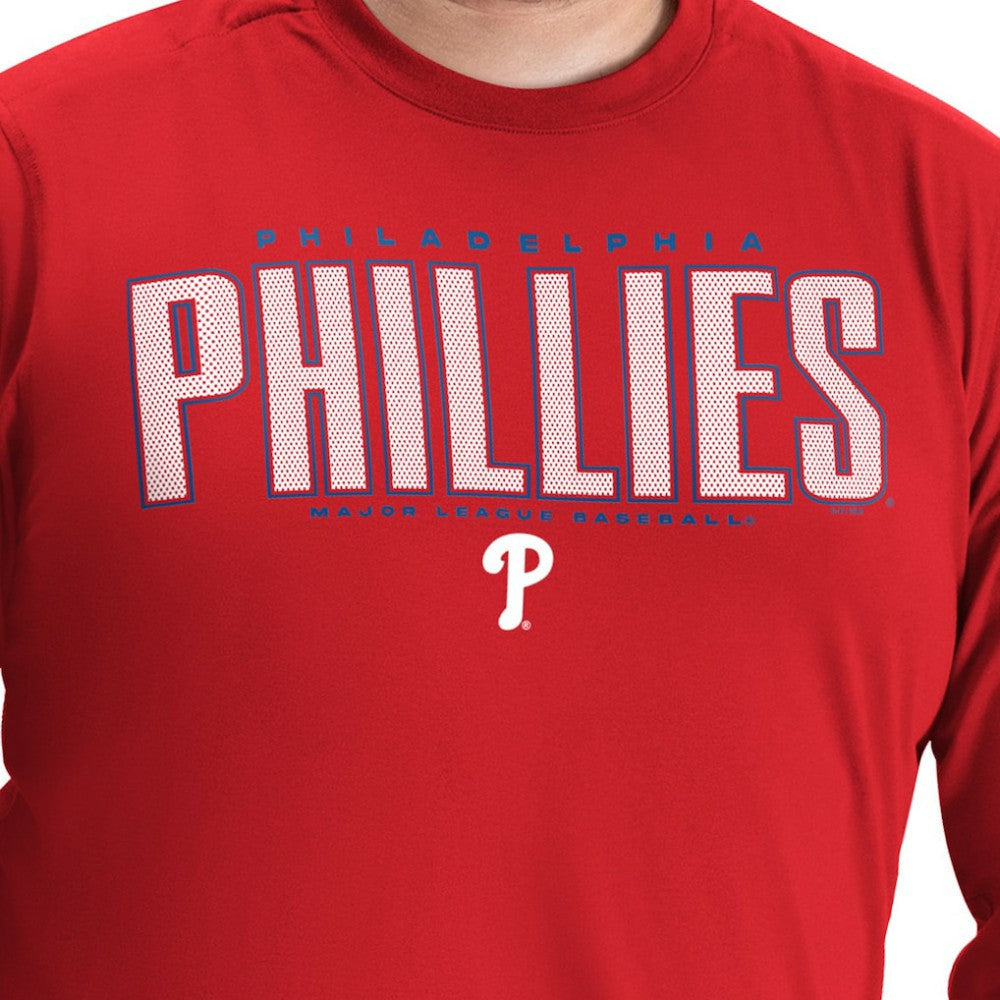 Philadelphia Phillies G-III Sports by Carl Banks Adaptive Long Sleeve T-Shirt - Red