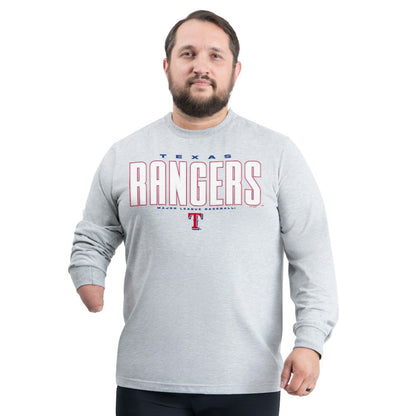 Texas Rangers G-III Sports by Carl Banks Adaptive Long Sleeve T-Shirt - Gray