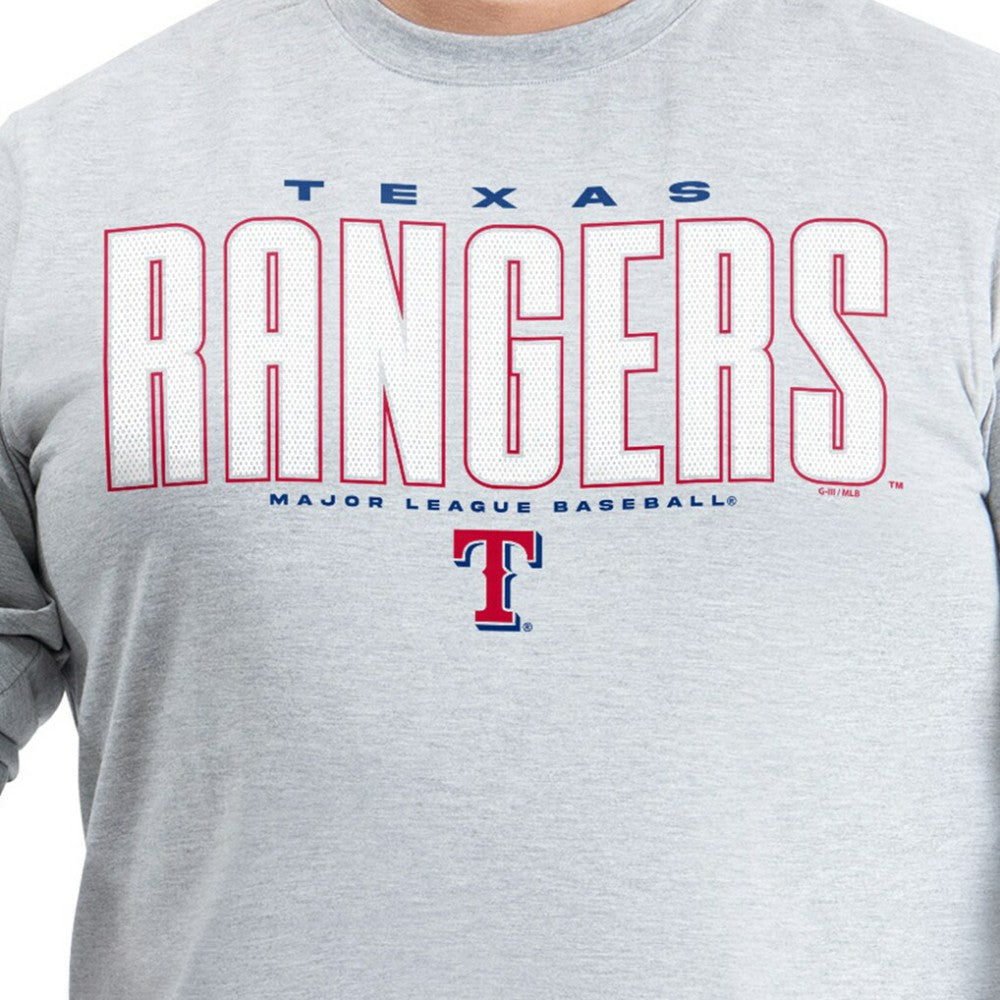 Texas Rangers G-III Sports by Carl Banks Adaptive Long Sleeve T-Shirt - Gray