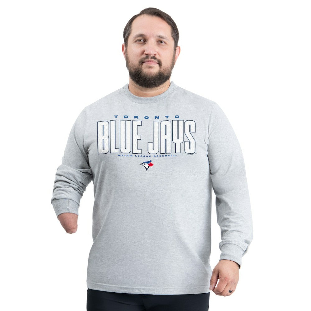 Toronto Blue Jays G-III Sports by Carl Banks Adaptive Long Sleeve T-Shirt - Gray