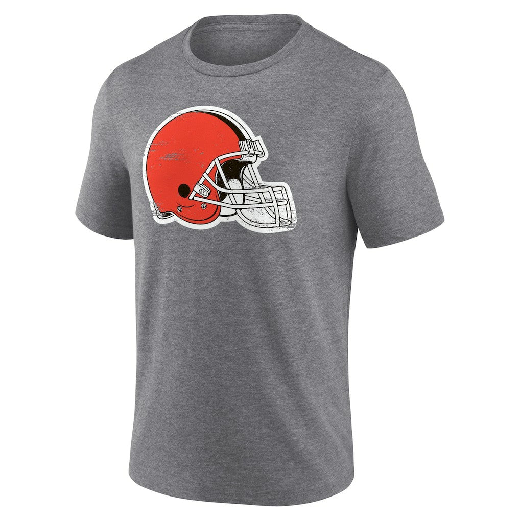 Cleveland Browns Heritage Custom Name & Number Tri-Blend T-Shirt - Gray sale